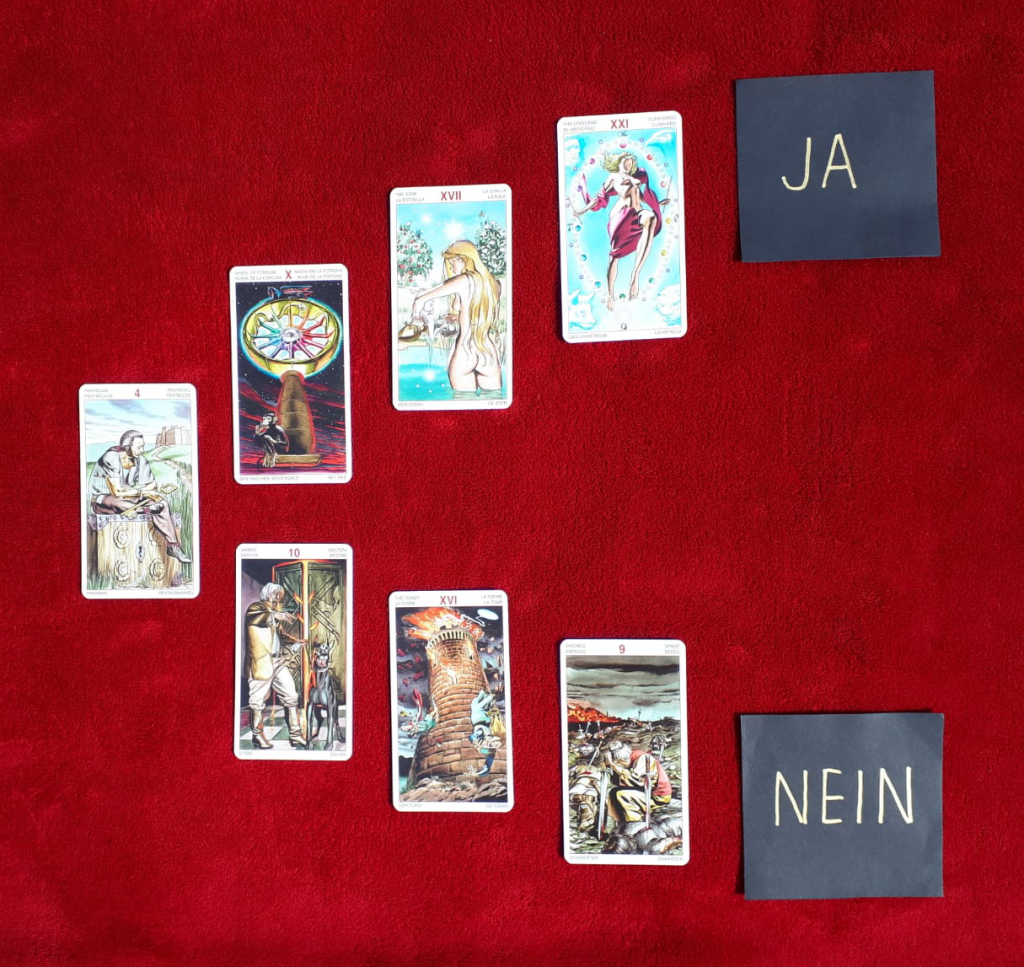 JaNeinFragen mit dem Tarot beantworten Orbis Occultus